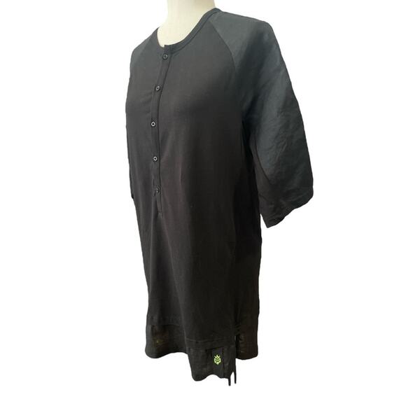 Ron Tomson Capsule Black Cotton/Linen Tunic L - Picture 2 of 10